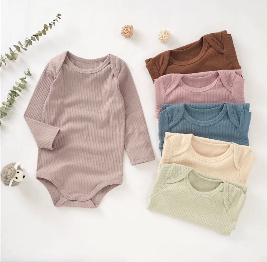 Like Skin Long-sleeve Onesies